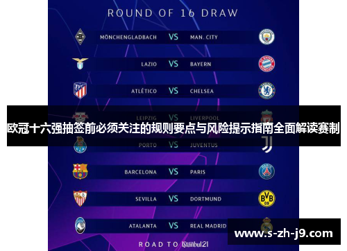 欧冠十六强抽签前必须关注的规则要点与风险提示指南全面解读赛制